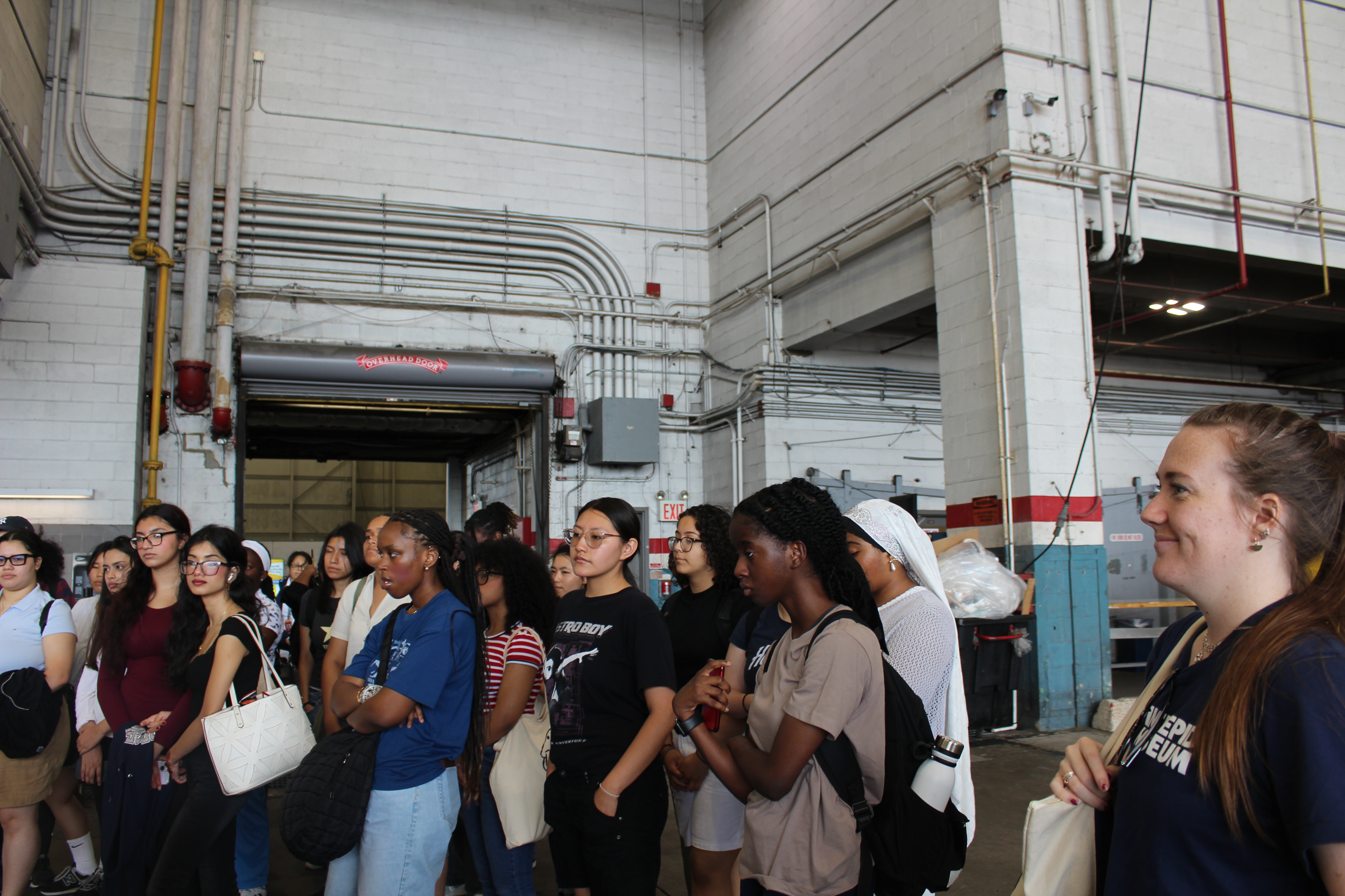 picture of me and my coworkers at american airlines hangar